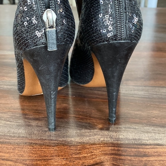 Walter Steiger Black Sequin Booties - Picture 4 of 5